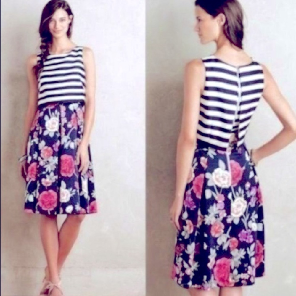 NWT Anthropologie Moulinette Soers Floral Dress- Size 6
